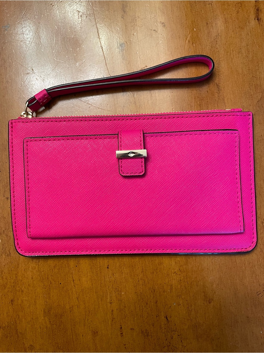 Kate Spade Hot Pink Wristlet Clutch - Structured Women’s Bag-NWOT